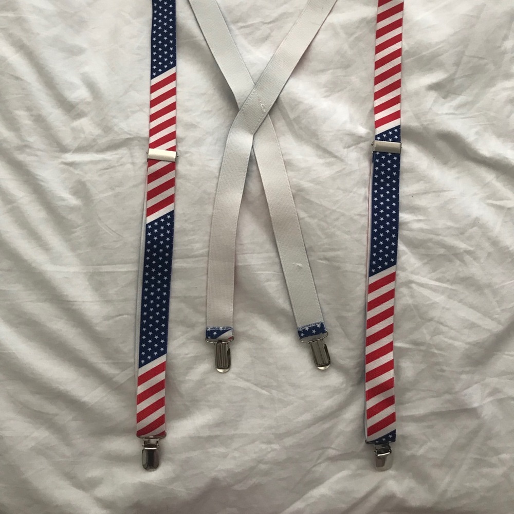 American Flag Suspenders